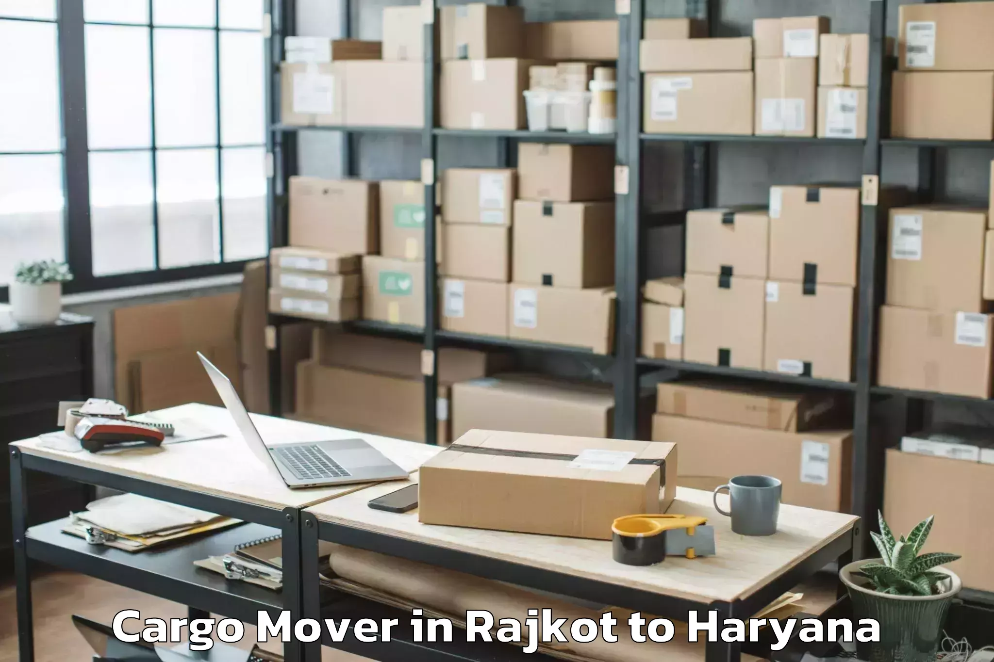 Book Rajkot to Panipat Cargo Mover Online